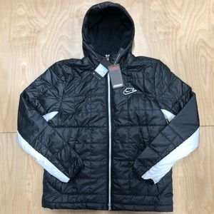 Nike NSW Jacket CU4422-070 Black White Synthetic
